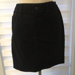 Gap black jean skirt